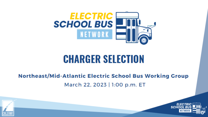 Charger Selection – Regional ESB Working Group | March 2023